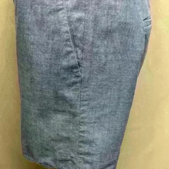 Talbot’s Chambray  5" Scalloped Hem Size 4 - Picture 6 of 7